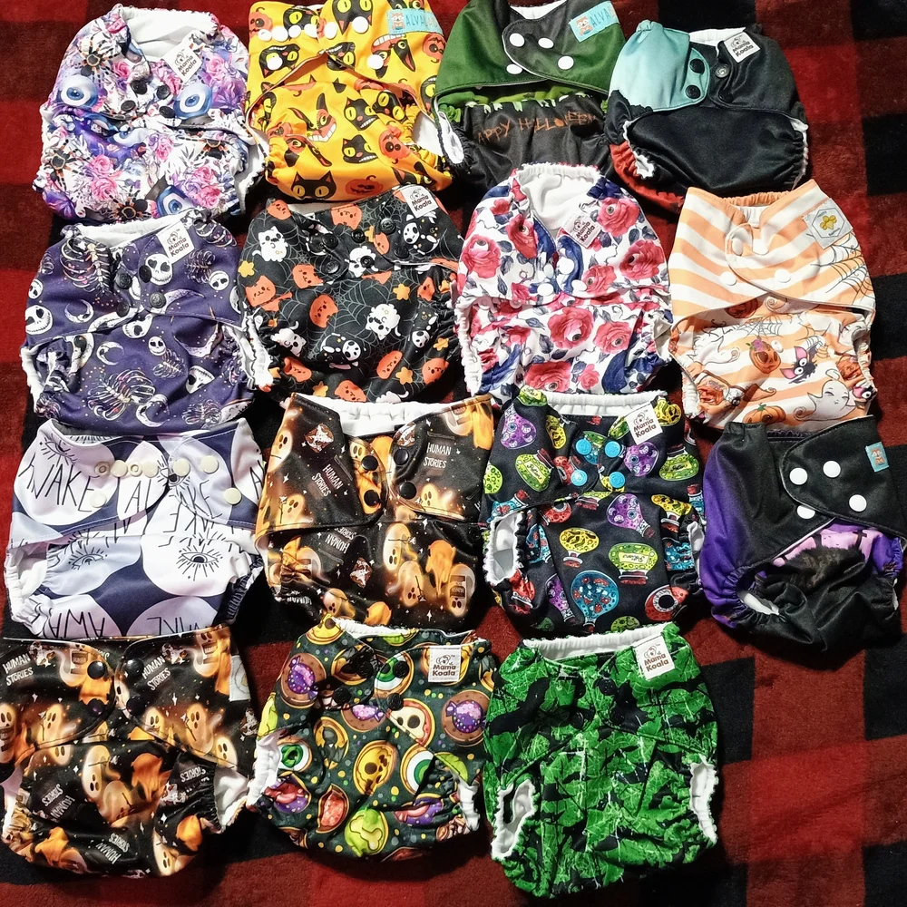 Halloween Mama Koala Cloth Diapers Spooky Witchy Witchcraft OS Pocket Cloth Diap